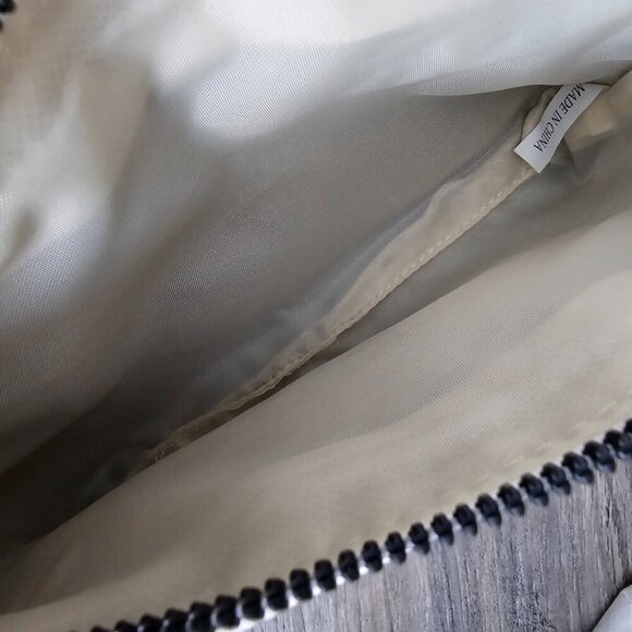 Stone Mountain Double Belted Fanny Bag New White Leather Wristlet Belt Set - Picture 5 of 9